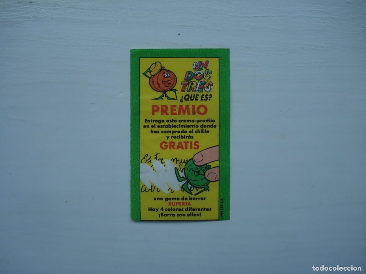 Coleccionismo cromos antiguos: UN DOS TRES PREMIO CROMOS CHICLES! WRAPPER KAUGUMMI BILDER BUBBLE GUM!