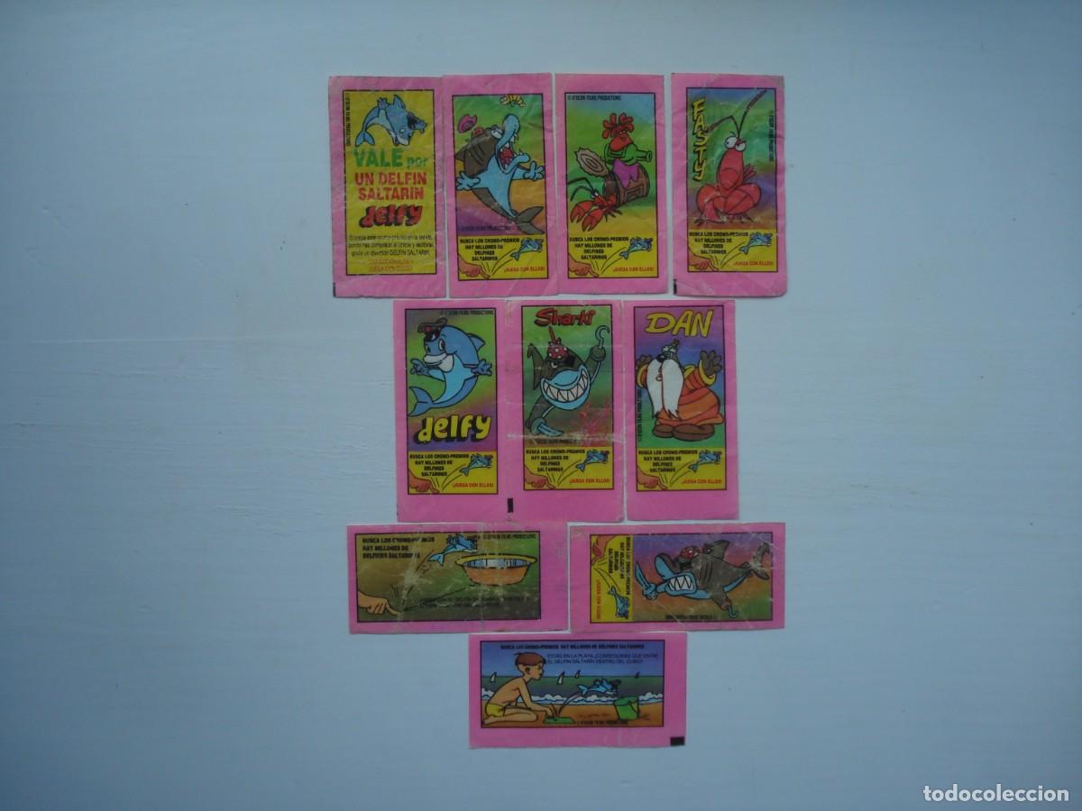 Coleccionismo cromos antiguos: 10 DIFERENTES CROMOS DELFY CHICLES! WRAPPER KAUGUMMI BILDER BUBBLE GUM!