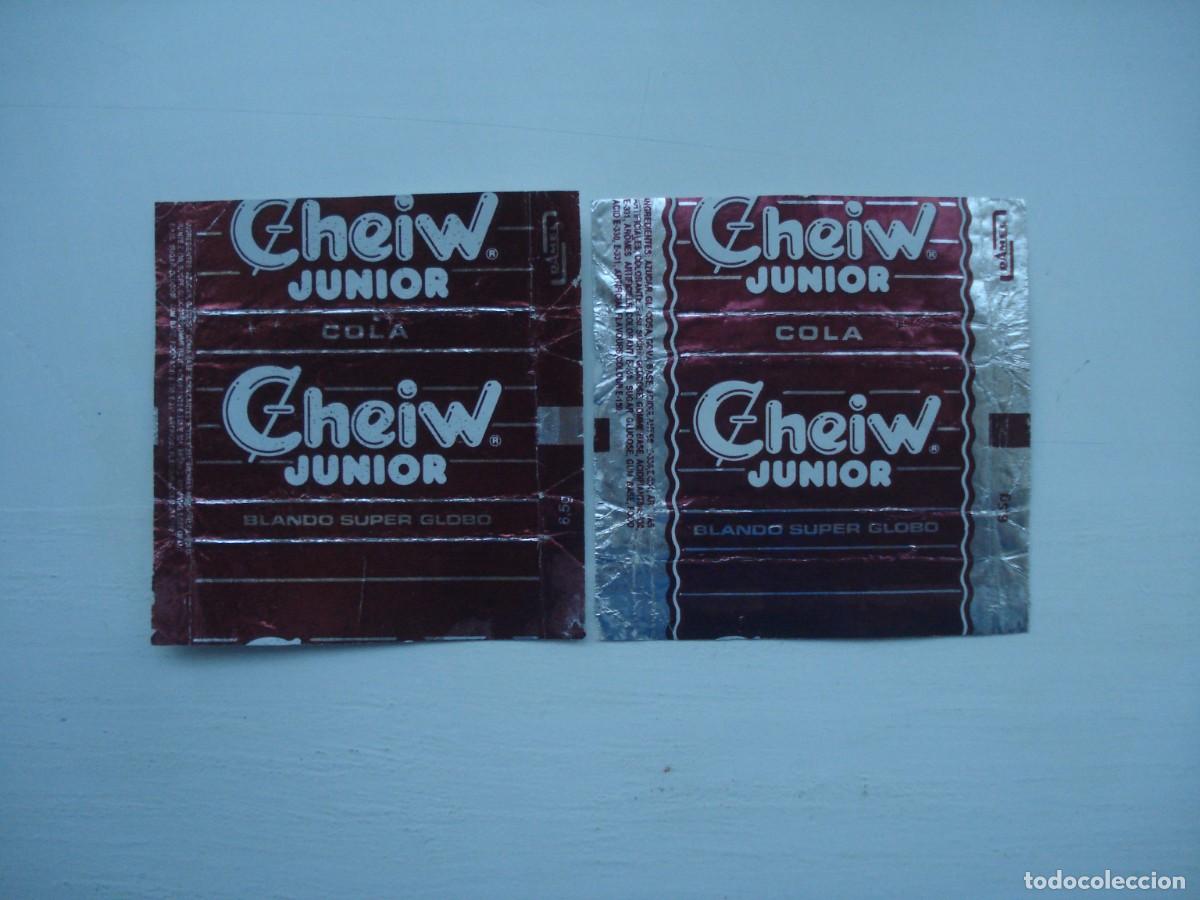 Collectionnisme Cartes &agrave; collectionner anciennes: 2 CHEIW JUNIOR DAMEL COLA ENVOLTORIOS CROMOS CHICLES! WRAPPER KAUGUMMI BILDER BUBBLE GUM!