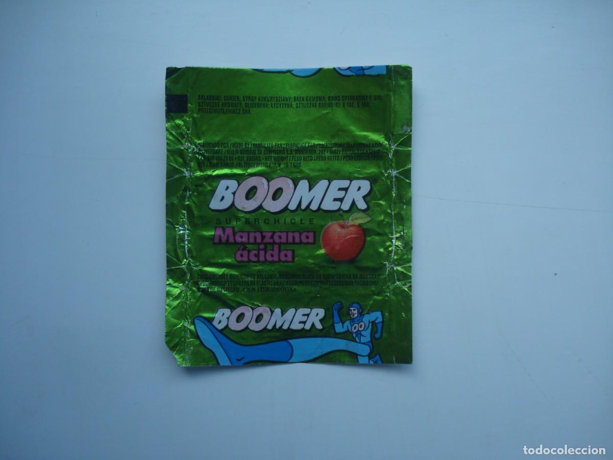 Coleccionismo cromos antiguos: BOOMER MANZANA ACIDA ENVOLTORIO CROMOS CHICLES! WRAPPER KAUGUMMI BILDER BUBBLE GUM!