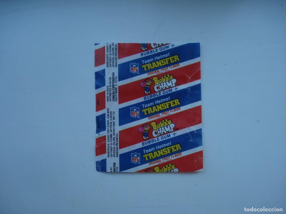 Coleccionismo cromos antiguos: NFL BUBBLE CHAMP DUNKIN ENVOLTORIO CROMOS CHICLES! WRAPPER KAUGUMMI BILDER BUBBLE GUM!