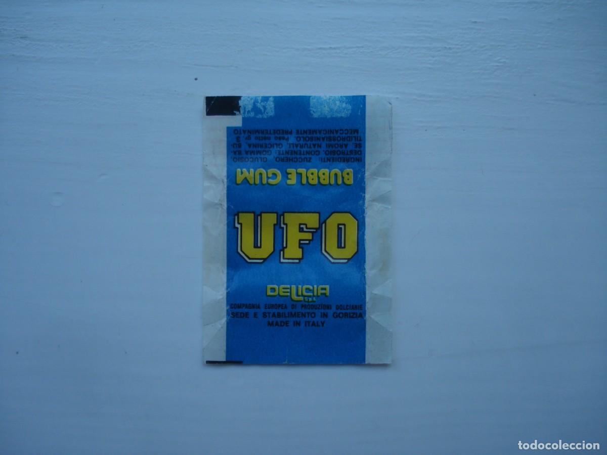 Coleccionismo cromos antiguos: UFO DELICIA ENVOLTORIO CROMOS CHICLES! WRAPPER KAUGUMMI BILDER BUBBLE GUM!