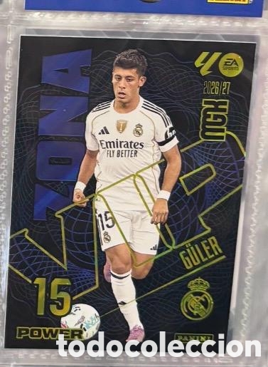 Coleccionismo cromos antiguos: 396P GULER REAL MADRID ZONA VIP POWER Mgk megacracks 25 aniversario a&ntilde;o 2026 2027
