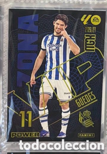 Coleccionismo cromos antiguos: 395P GUEDES REAL SOCIEDAD ZONA VIP POWER Mgk megacracks 25 aniversario a&ntilde;o 2026 2027