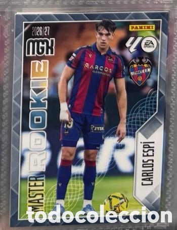Coleccionismo cromos antiguos: 408 CARLOS ESPI LEVANTE MASTER ROOKIE Mgk megacracks 25 aniversario a&ntilde;o 2026 2027