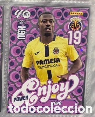Coleccionismo cromos antiguos: 386P PEPE VILLARREAL POWER ENJOY Mgk megacracks 25 aniversario a&ntilde;o 2026 2027