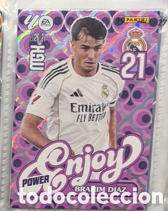Coleccionismo cromos antiguos: 380P BRAHIM DIAZ REAL MADRID POWER ENJOY Mgk megacracks 25 aniversario a&ntilde;o 2026 2027