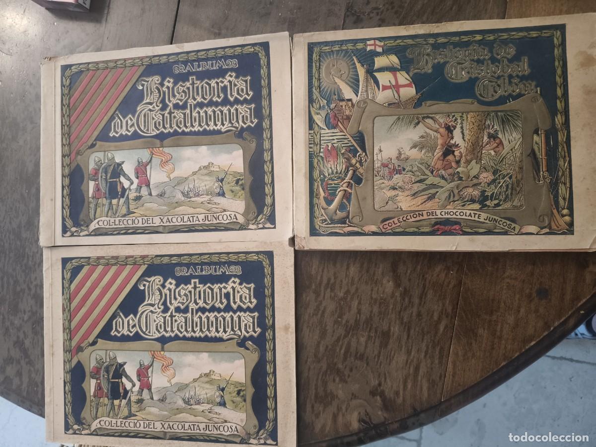 Coleccionismo cromos antiguos: 3 Album cromos joncosa dont 2 neuf Catalunya et 1 cristobal colon a 40%