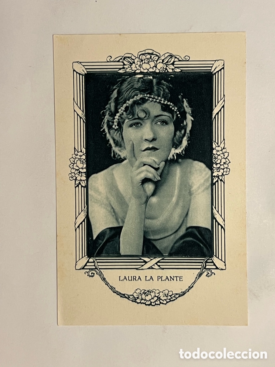 Coleccionismo cromos antiguos: LAURA LA PLANTE .. Artistas Cine Mudo. Chocolates Amatller, Serie G, No.10