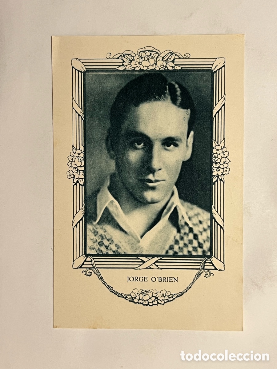 Coleccionismo cromos antiguos: JORGE O'BRIEN.. Artistas Cine Mudo. Chocolates Amatller, Serie G, No.9