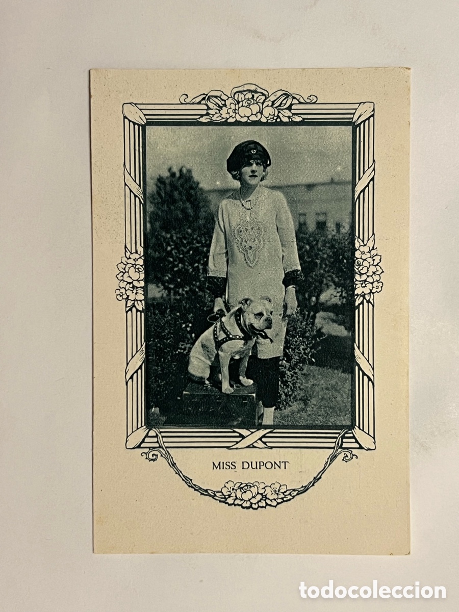 Coleccionismo cromos antiguos: MISS DUPONT.. Artistas Cine Mudo. Chocolates Amatller, Serie G, No.7