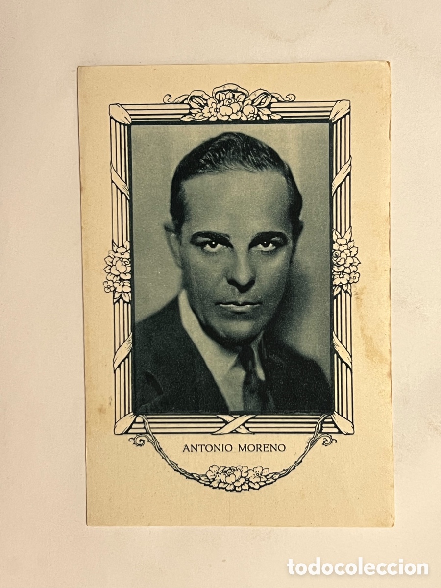 Coleccionismo cromos antiguos: ANTONIO MORENO.. Artistas Cine Mudo. Chocolates Amatller, Serie G, No.5
