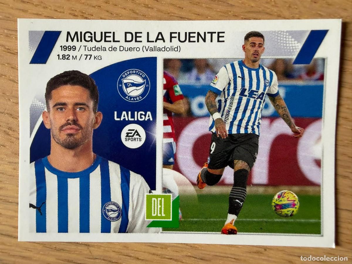 Coleccionismo cromos antiguos: 18A MIGUEL DE LA FUENTE ALAVES 23 24 2023 2024 LIGA EA SPORTS COLECCIONES ESTE SIN PEGAR STICKER