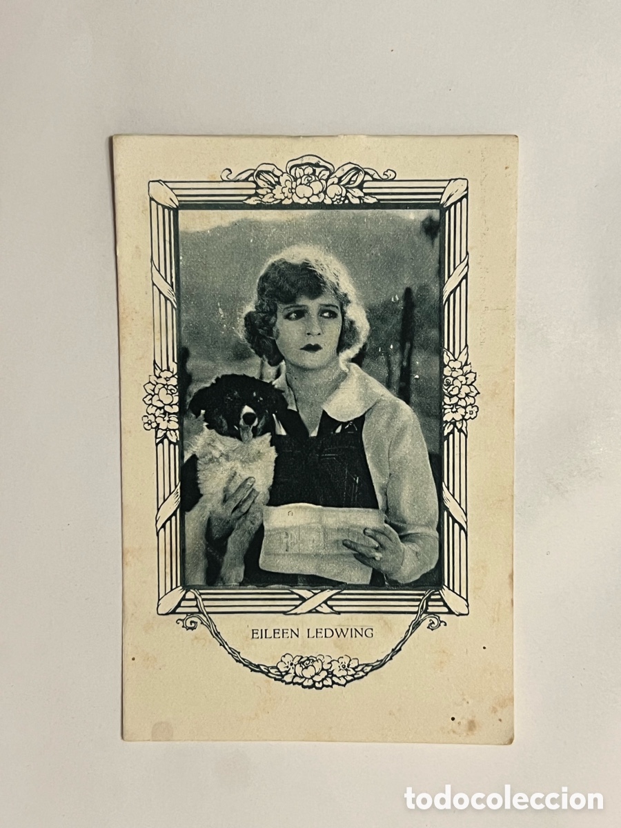 Coleccionismo cromos antiguos: EILEEN LEDWING.. Artistas Cine Mudo. Chocolates Amatller, Serie G, No.1