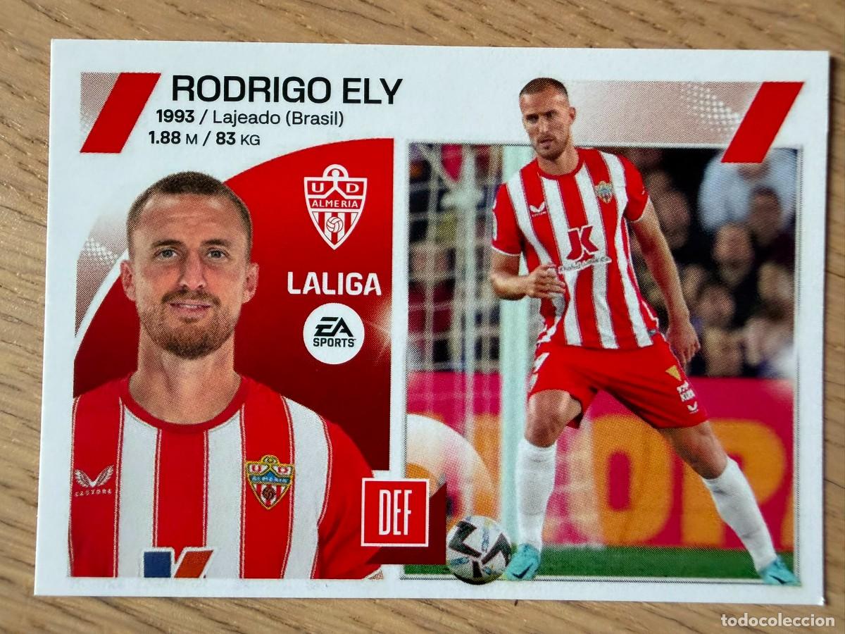 Coleccionismo cromos antiguos: 7 RODRIGO ELY UD ALMERIA 23 24 2023 2024 LIGA EA SPORTS COLECCIONES ESTE SIN PEGAR STICKER