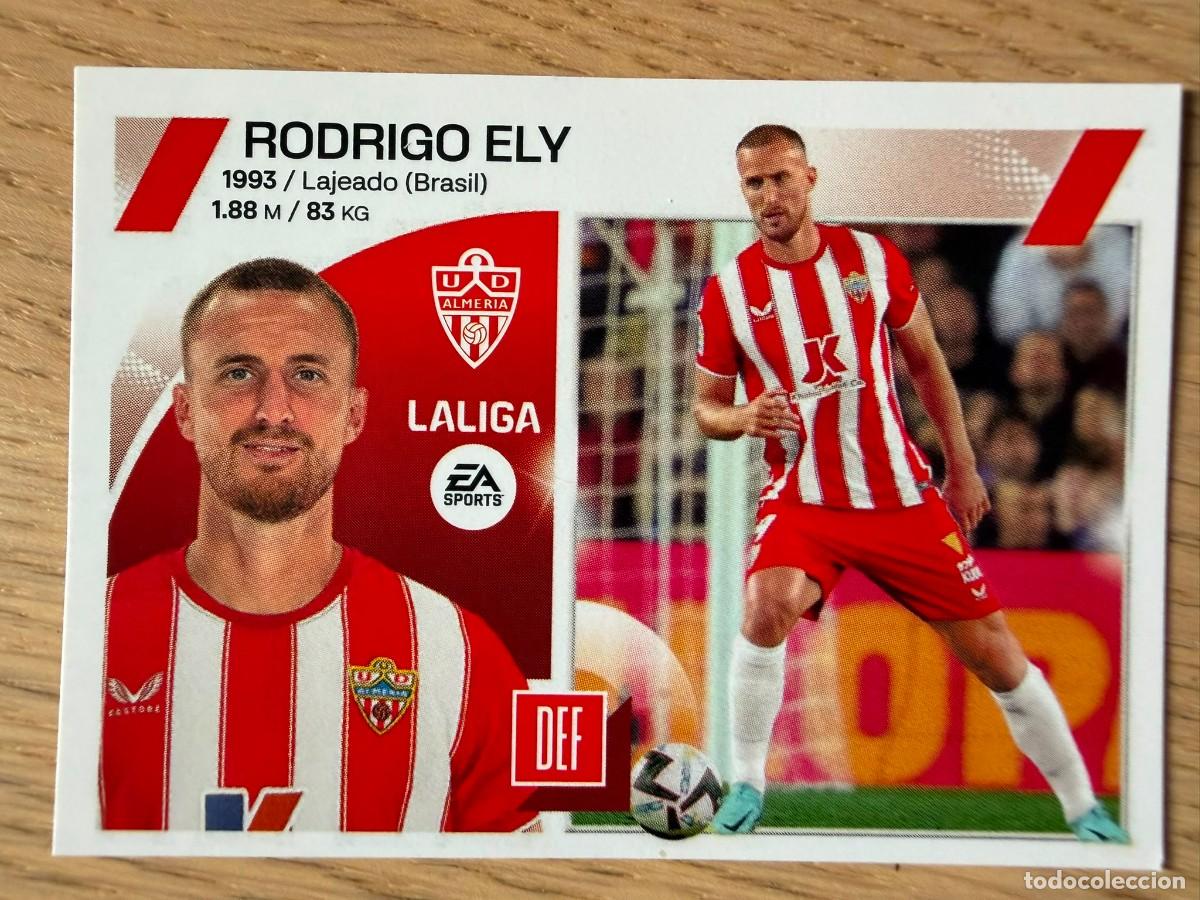 Coleccionismo cromos antiguos: 7 RODRIGO ELY UD ALMERIA 23 24 2023 2024 LIGA EA SPORTS COLECCIONES ESTE SIN PEGAR STICKER