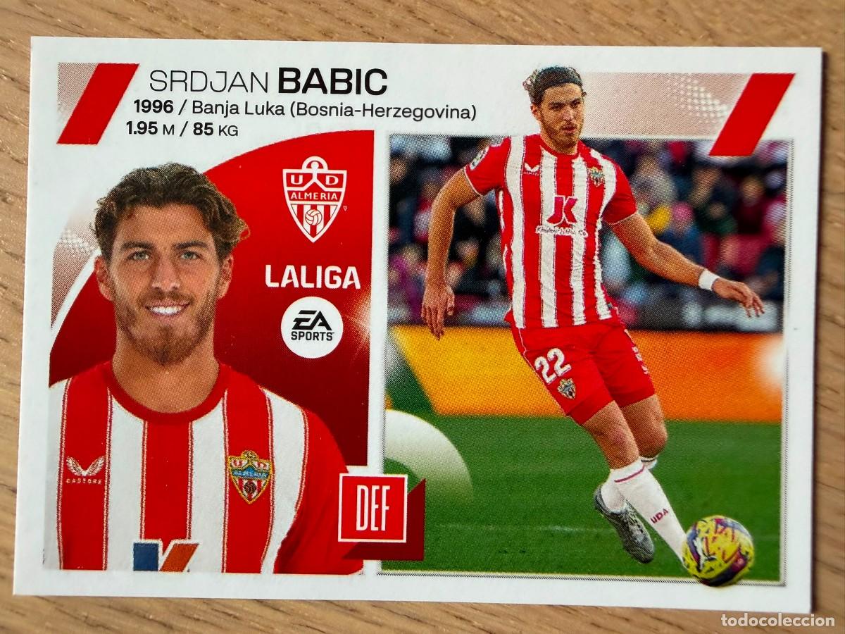 Coleccionismo cromos antiguos: 8 BABIC UD ALMERIA 23 24 2023 2024 LIGA EA SPORTS COLECCIONES ESTE SIN PEGAR STICKER