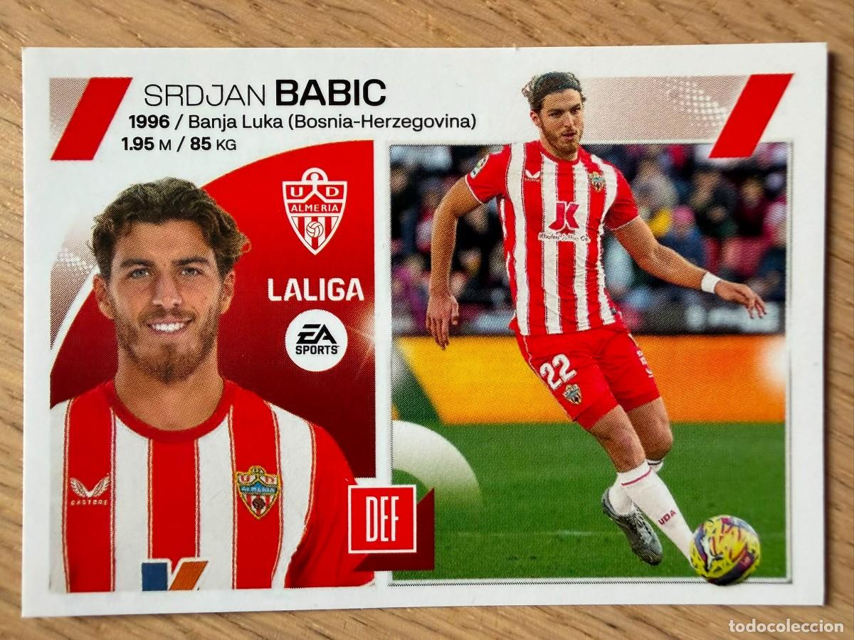 Coleccionismo cromos antiguos: 8 BABIC UD ALMERIA 23 24 2023 2024 LIGA EA SPORTS COLECCIONES ESTE SIN PEGAR STICKER
