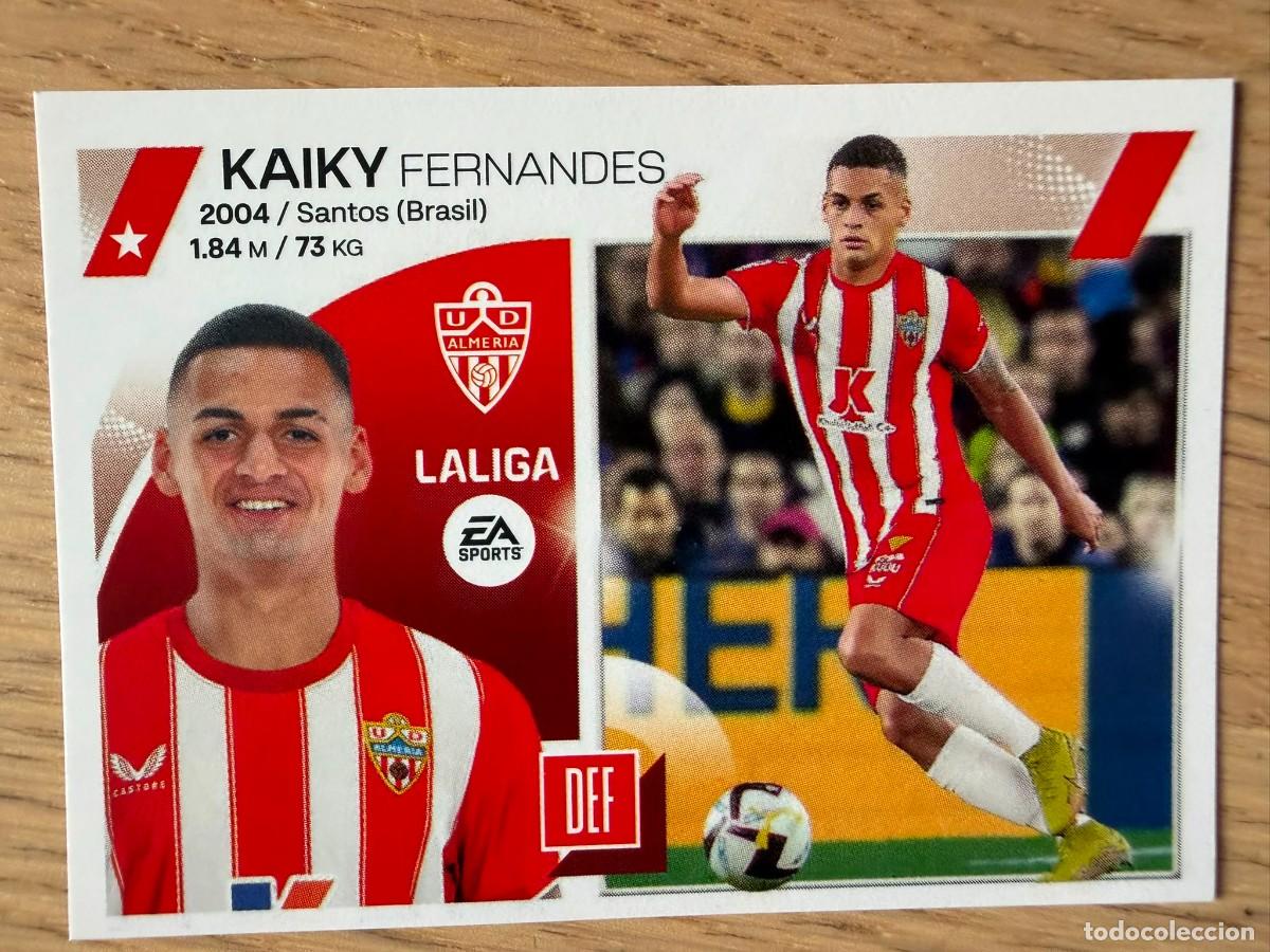 Coleccionismo cromos antiguos: 9 KAIKY UD ALMERIA 23 24 2023 2024 LIGA EA SPORTS COLECCIONES ESTE SIN PEGAR STICKER