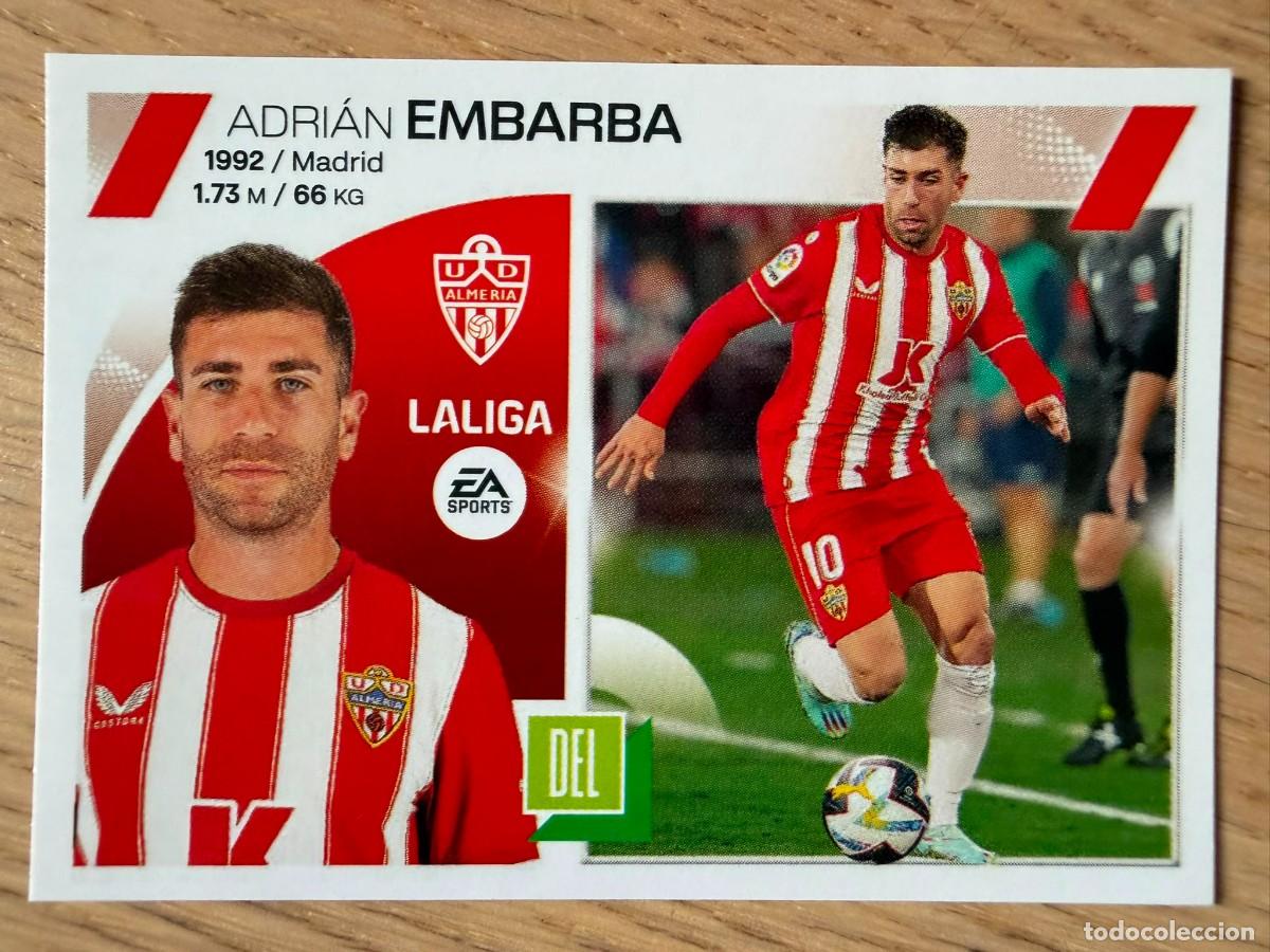 Coleccionismo cromos antiguos: 18 EMBARBA UD ALMERIA 23 24 2023 2024 LIGA EA SPORTS COLECCIONES ESTE SIN PEGAR STICKER