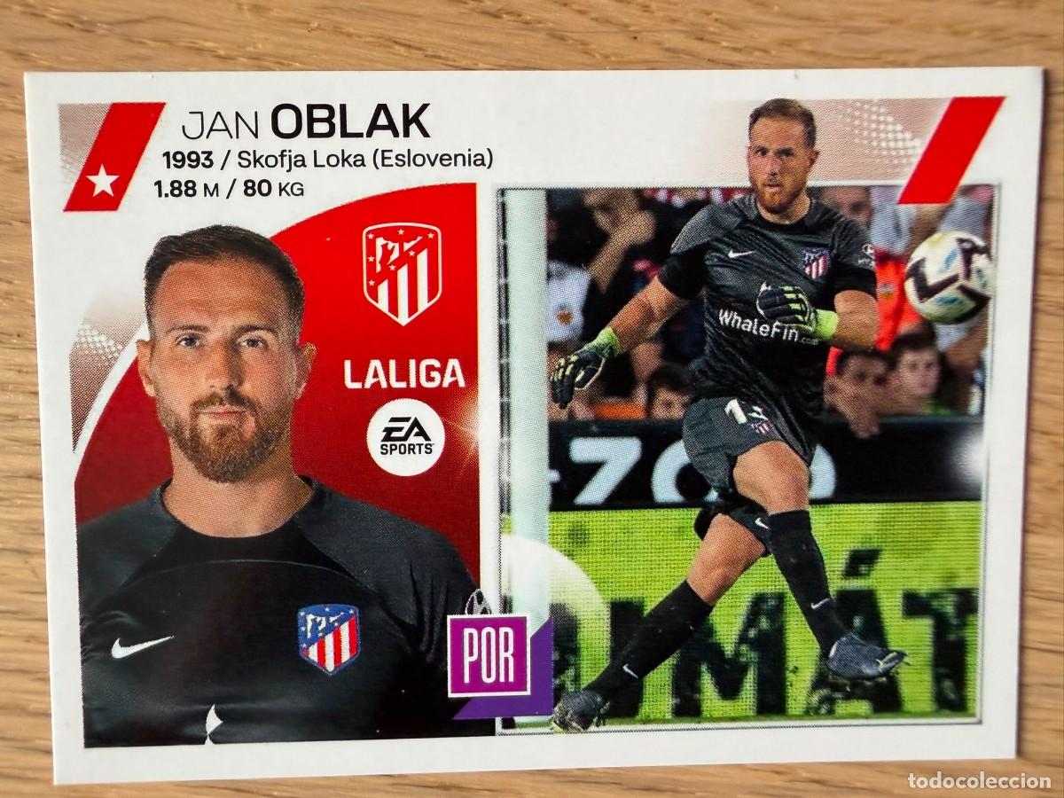 Coleccionismo cromos antiguos: 3 OBLAK ATLETICO MADRID 23 24 2023 2024 LIGA EA SPORTS COLECCIONES ESTE SIN PEGAR STICKER