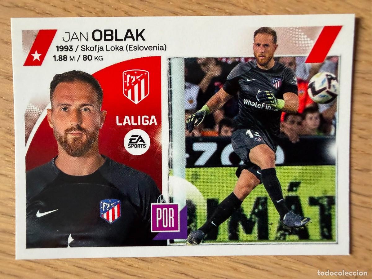 Coleccionismo cromos antiguos: 3 OBLAK ATLETICO MADRID 23 24 2023 2024 LIGA EA SPORTS COLECCIONES ESTE SIN PEGAR STICKER