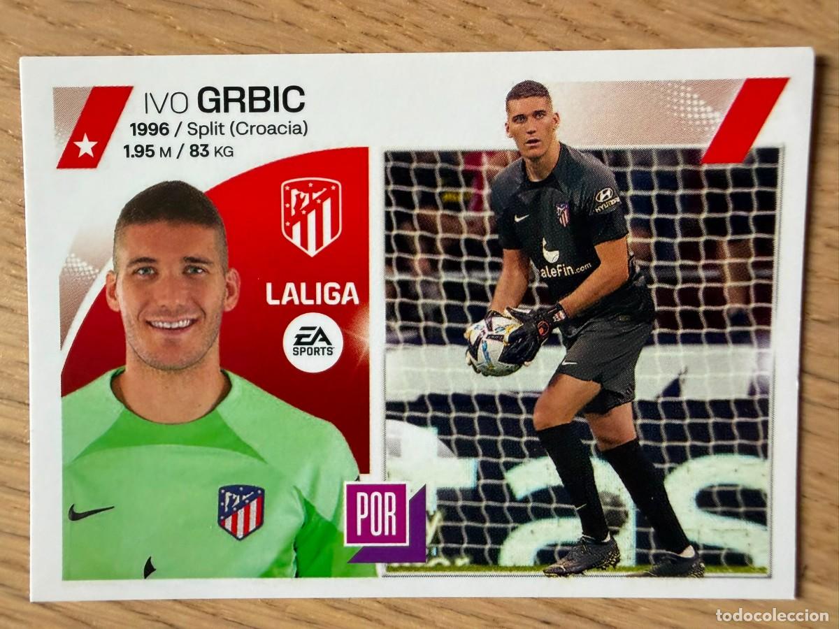 Coleccionismo cromos antiguos: 4 GRBIC ATLETICO MADRID 23 24 2023 2024 LIGA EA SPORTS COLECCIONES ESTE SIN PEGAR STICKER