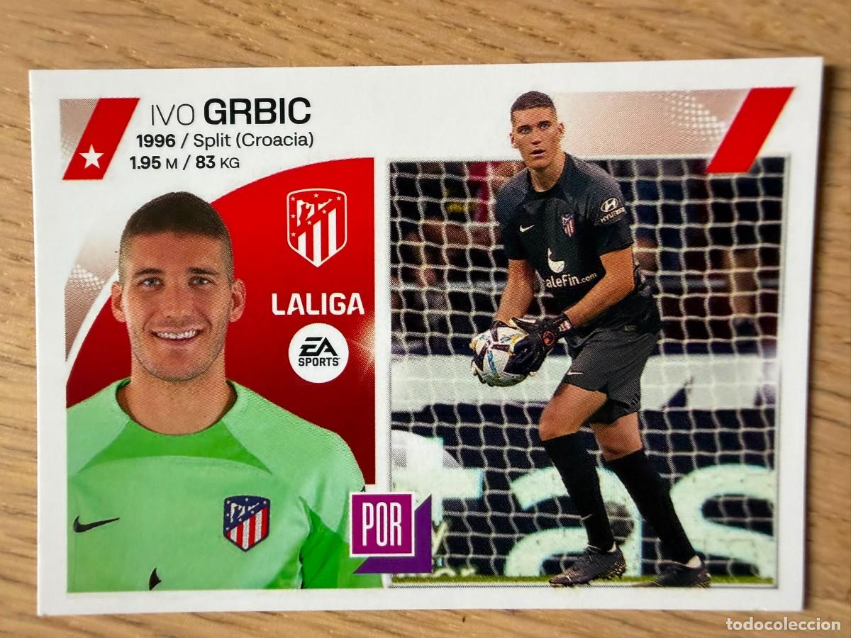 Coleccionismo cromos antiguos: 4 GRBIC ATLETICO MADRID 23 24 2023 2024 LIGA EA SPORTS COLECCIONES ESTE SIN PEGAR STICKER