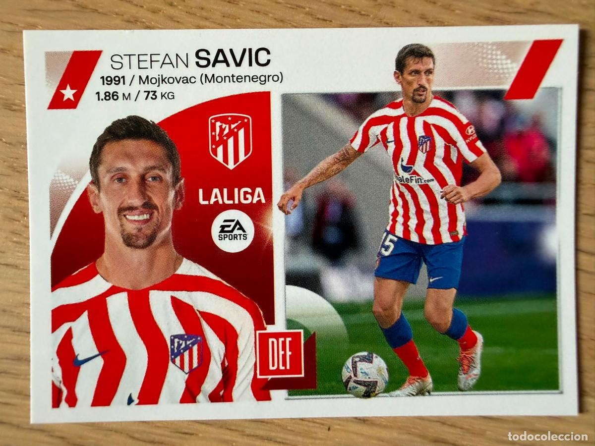 Coleccionismo cromos antiguos: 8 SAVIC ATLETICO MADRID 23 24 2023 2024 LIGA EA SPORTS COLECCIONES ESTE SIN PEGAR STICKER
