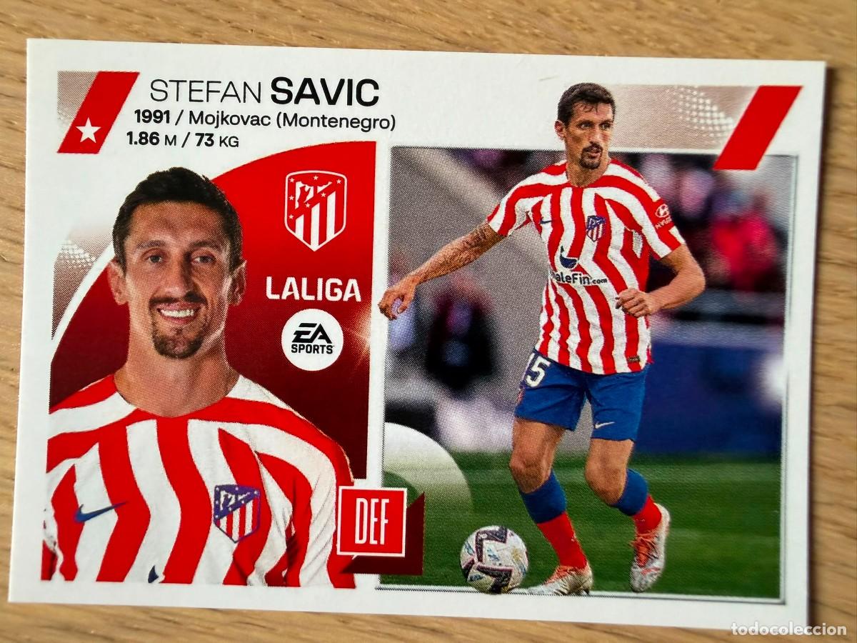 Coleccionismo cromos antiguos: 8 SAVIC ATLETICO MADRID 23 24 2023 2024 LIGA EA SPORTS COLECCIONES ESTE SIN PEGAR STICKER