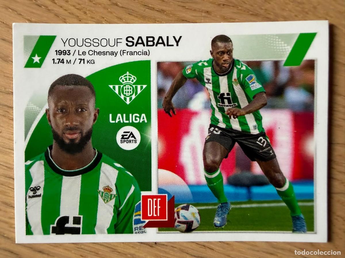 Coleccionismo cromos antiguos: 5 SABALY REAL BETIS 23 24 2023 2024 LIGA EA SPORTS COLECCIONES ESTE SIN PEGAR STICKER