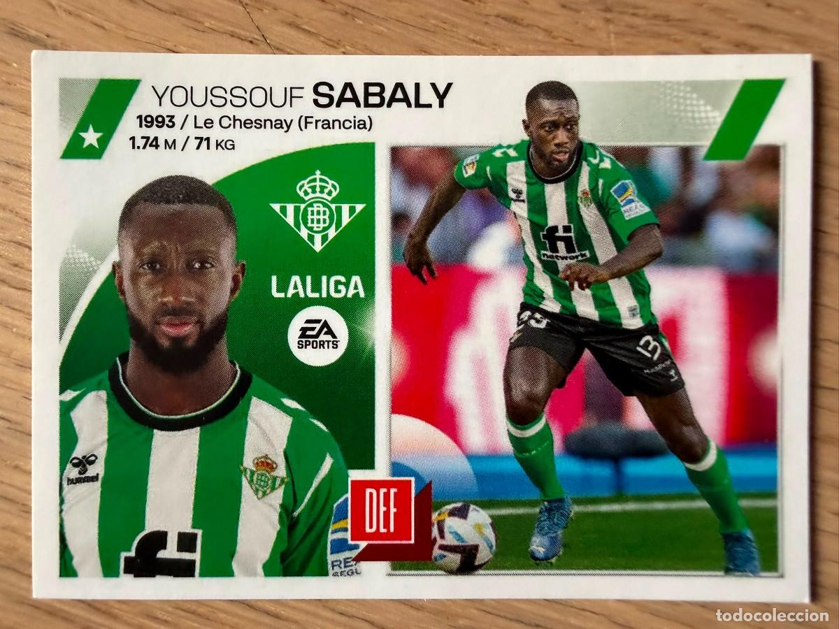 Coleccionismo cromos antiguos: 5 SABALY REAL BETIS 23 24 2023 2024 LIGA EA SPORTS COLECCIONES ESTE SIN PEGAR STICKER