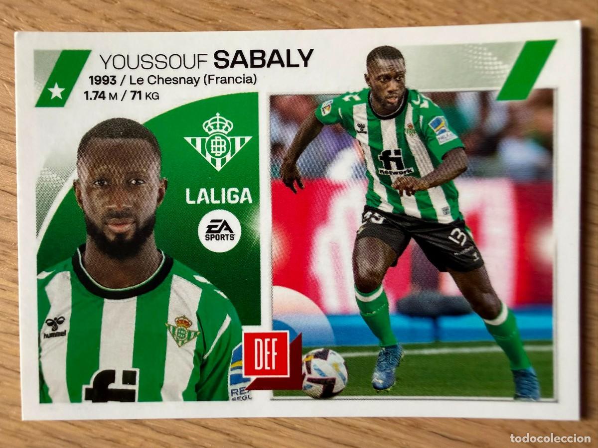 Coleccionismo cromos antiguos: 5 SABALY REAL BETIS 23 24 2023 2024 LIGA EA SPORTS COLECCIONES ESTE SIN PEGAR STICKER