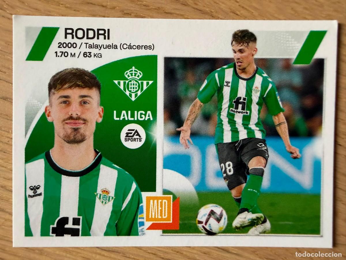 Coleccionismo cromos antiguos: 15 RODRI REAL BETIS 23 24 2023 2024 LIGA EA SPORTS COLECCIONES ESTE SIN PEGAR STICKER