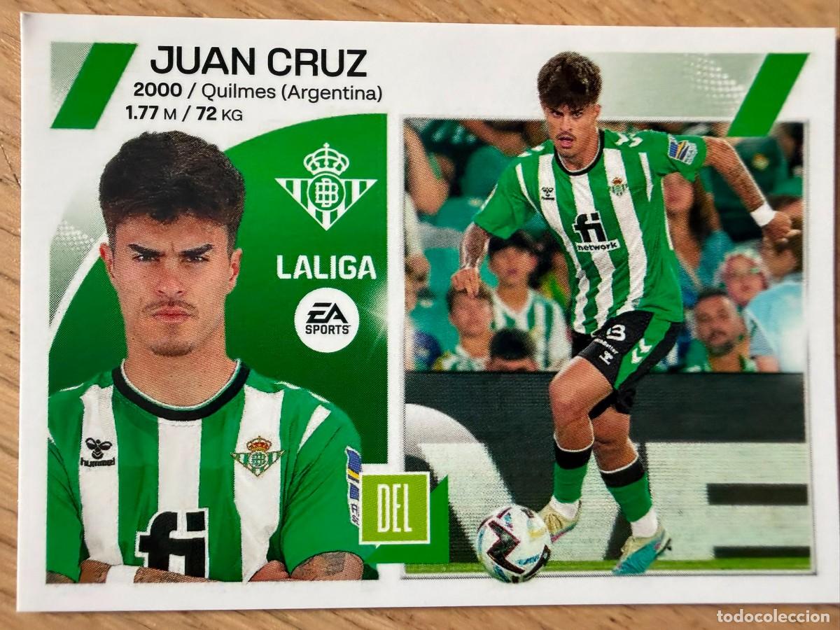 Coleccionismo cromos antiguos: 17B 17 B JUAN CRUZ REAL BETIS 23 24 2023 2024 LIGA EA SPORTS COLECCIONES ESTE SIN PEGAR STICKER