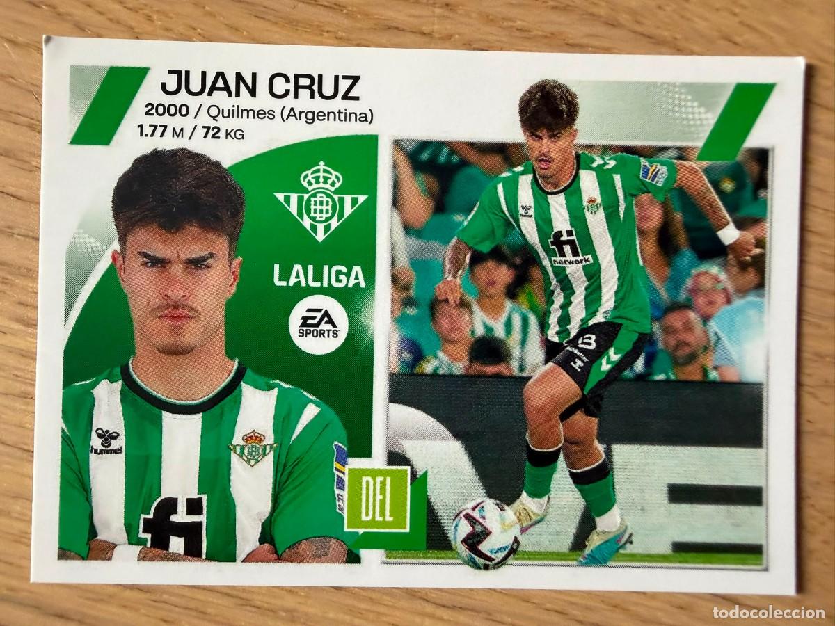 Coleccionismo cromos antiguos: 17B 17 B JUAN CRUZ REAL BETIS 23 24 2023 2024 LIGA EA SPORTS COLECCIONES ESTE SIN PEGAR STICKER