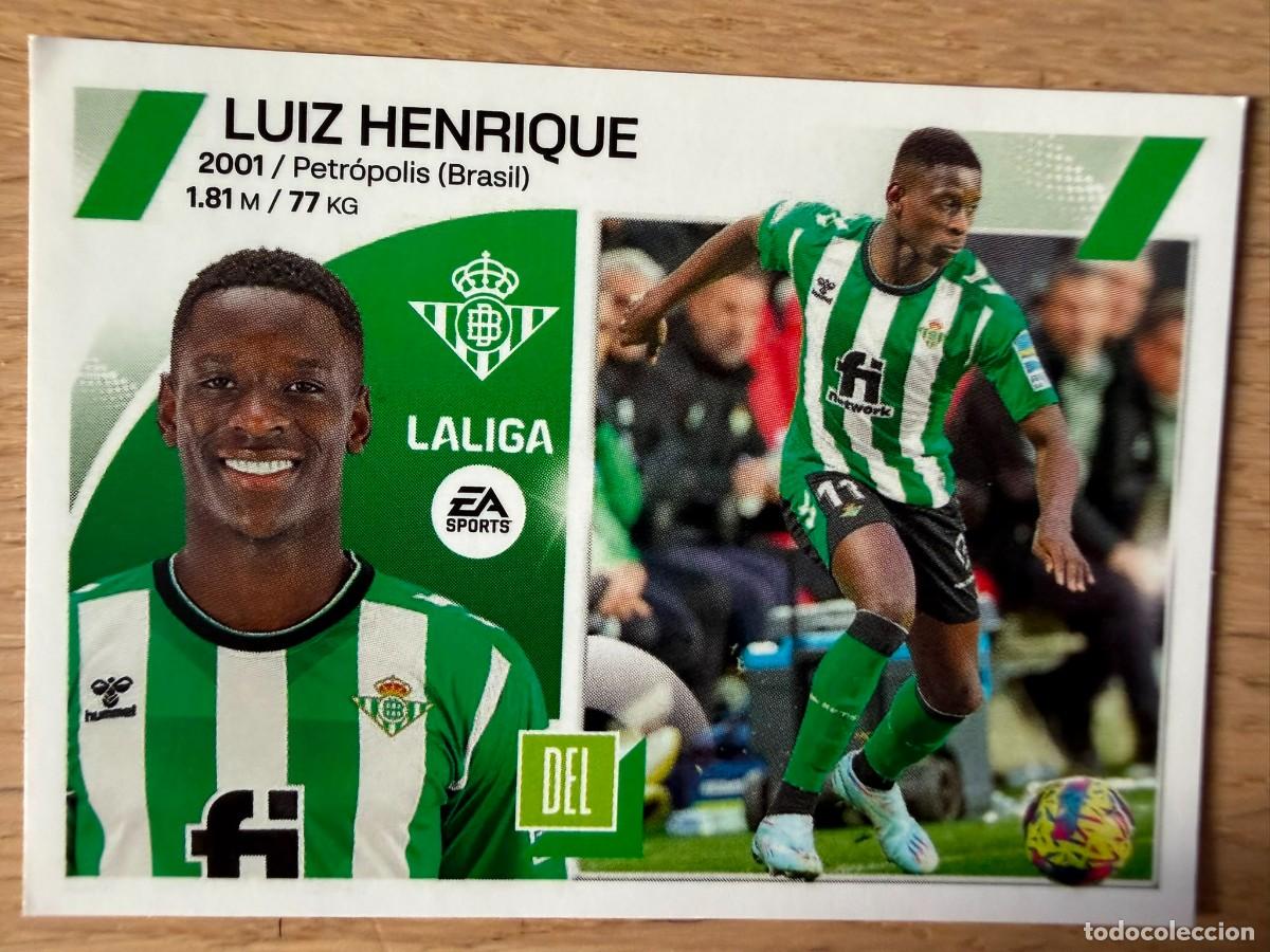 Coleccionismo cromos antiguos: 18 LUIZ HENRIQUE REAL BETIS 23 24 2023 2024 LIGA EA SPORTS COLECCIONES ESTE SIN PEGAR STICKER