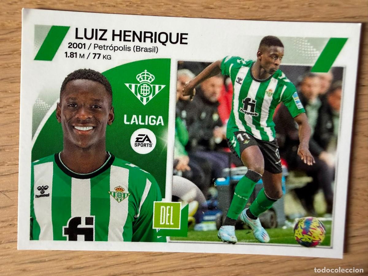 Coleccionismo cromos antiguos: 18 LUIZ HENRIQUE REAL BETIS 23 24 2023 2024 LIGA EA SPORTS COLECCIONES ESTE SIN PEGAR STICKER