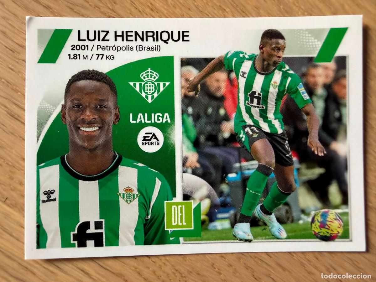 Coleccionismo cromos antiguos: 18 LUIZ HENRIQUE REAL BETIS 23 24 2023 2024 LIGA EA SPORTS COLECCIONES ESTE SIN PEGAR STICKER