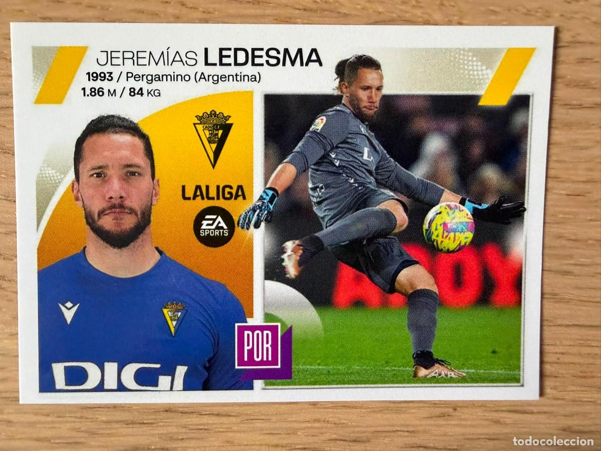 Coleccionismo cromos antiguos: 3 LEDESMA CADIZ 23 24 2023 2024 LIGA EA SPORTS COLECCIONES ESTE SIN PEGAR STICKER