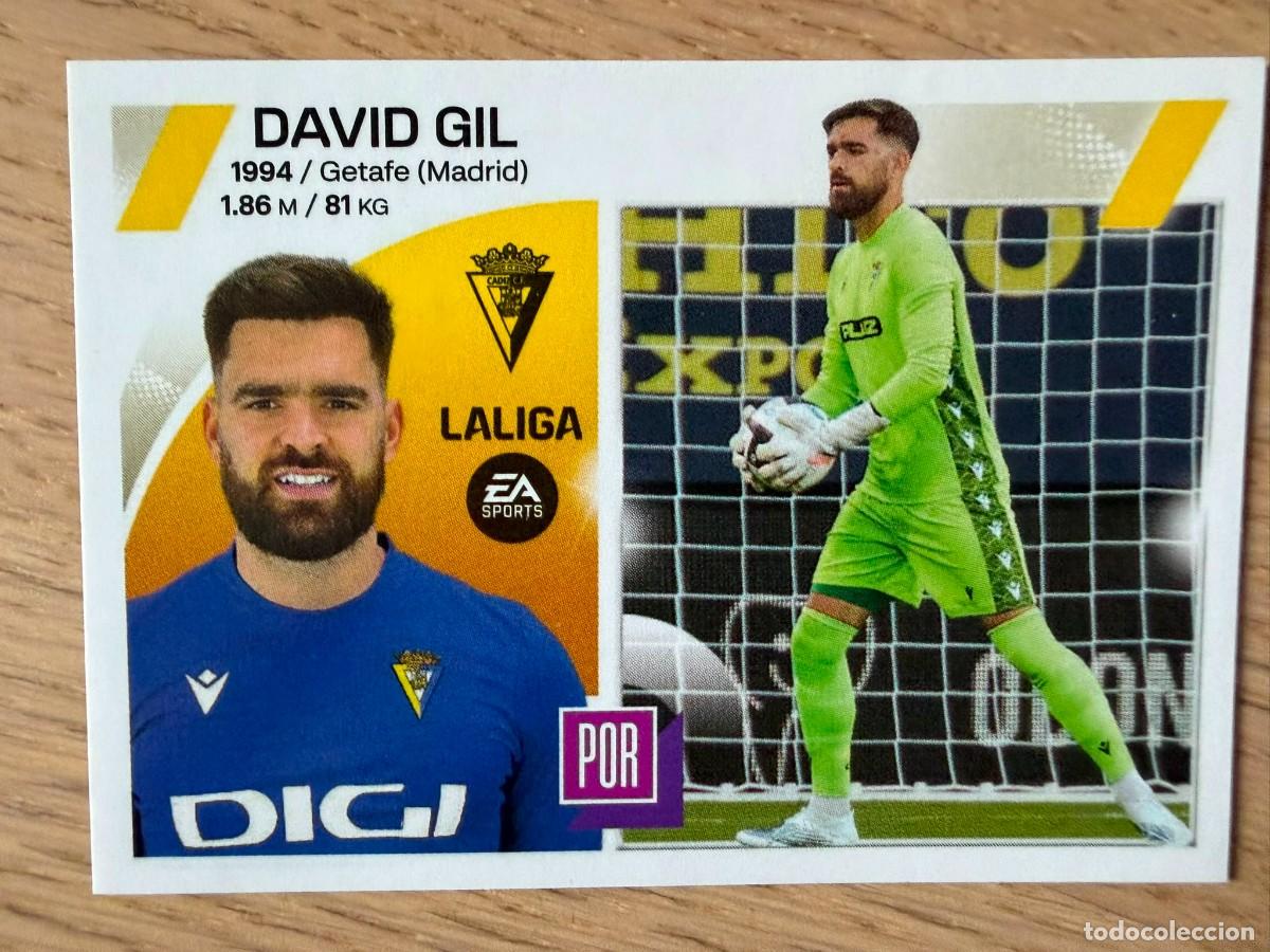 Coleccionismo cromos antiguos: 4 DAVID GIL CADIZ 23 24 2023 2024 LIGA EA SPORTS COLECCIONES ESTE SIN PEGAR STICKER