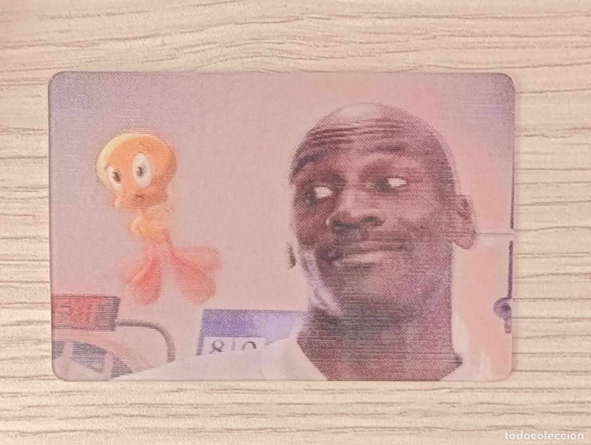 Collectable Antique Stickers: CROMO MOVIE CARD SPACE JAM KELLOGG'S N&ordm;3