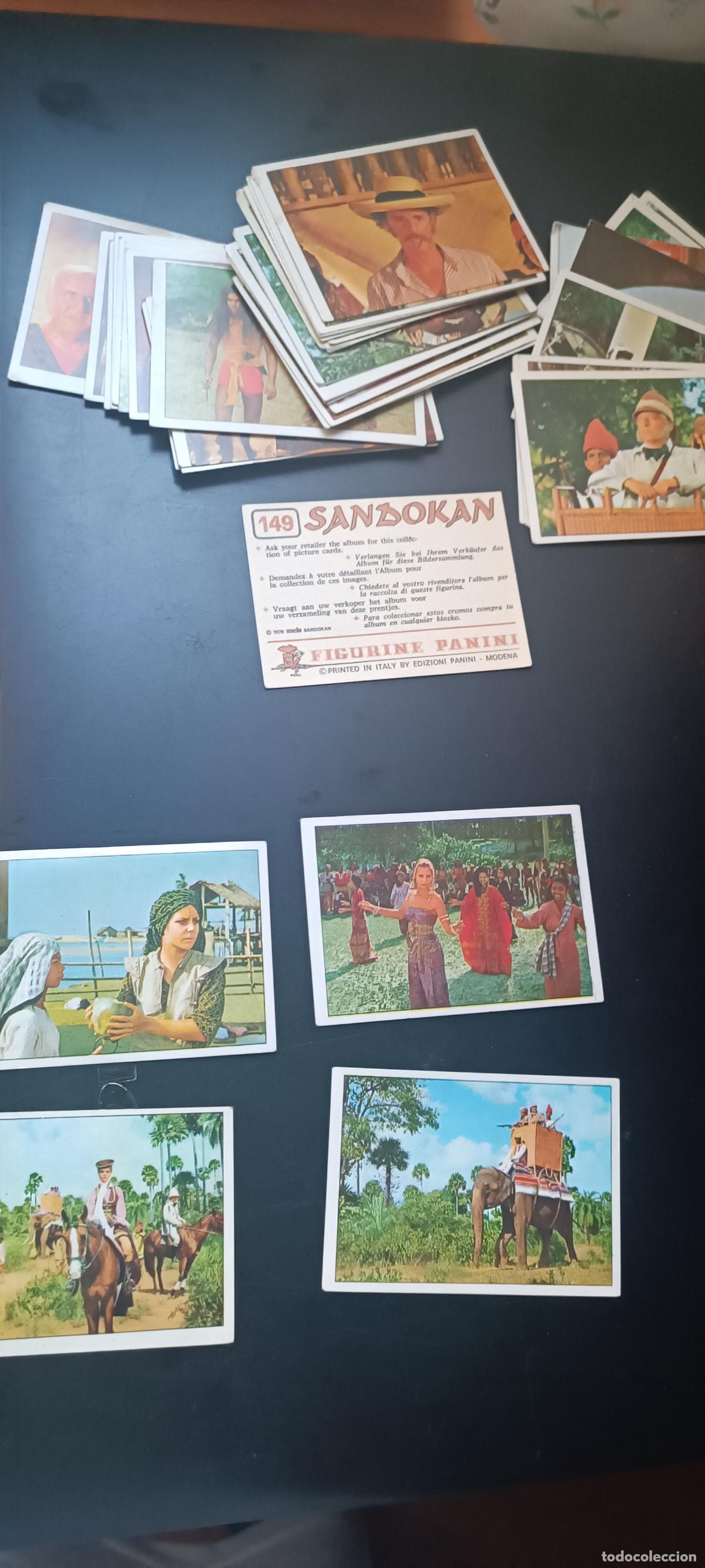 Coleccionismo cromos antiguos: LOTE DE 50 CROMOS SANDOKAN - FIGURINE PANINI - 1976 SIN PEGAR