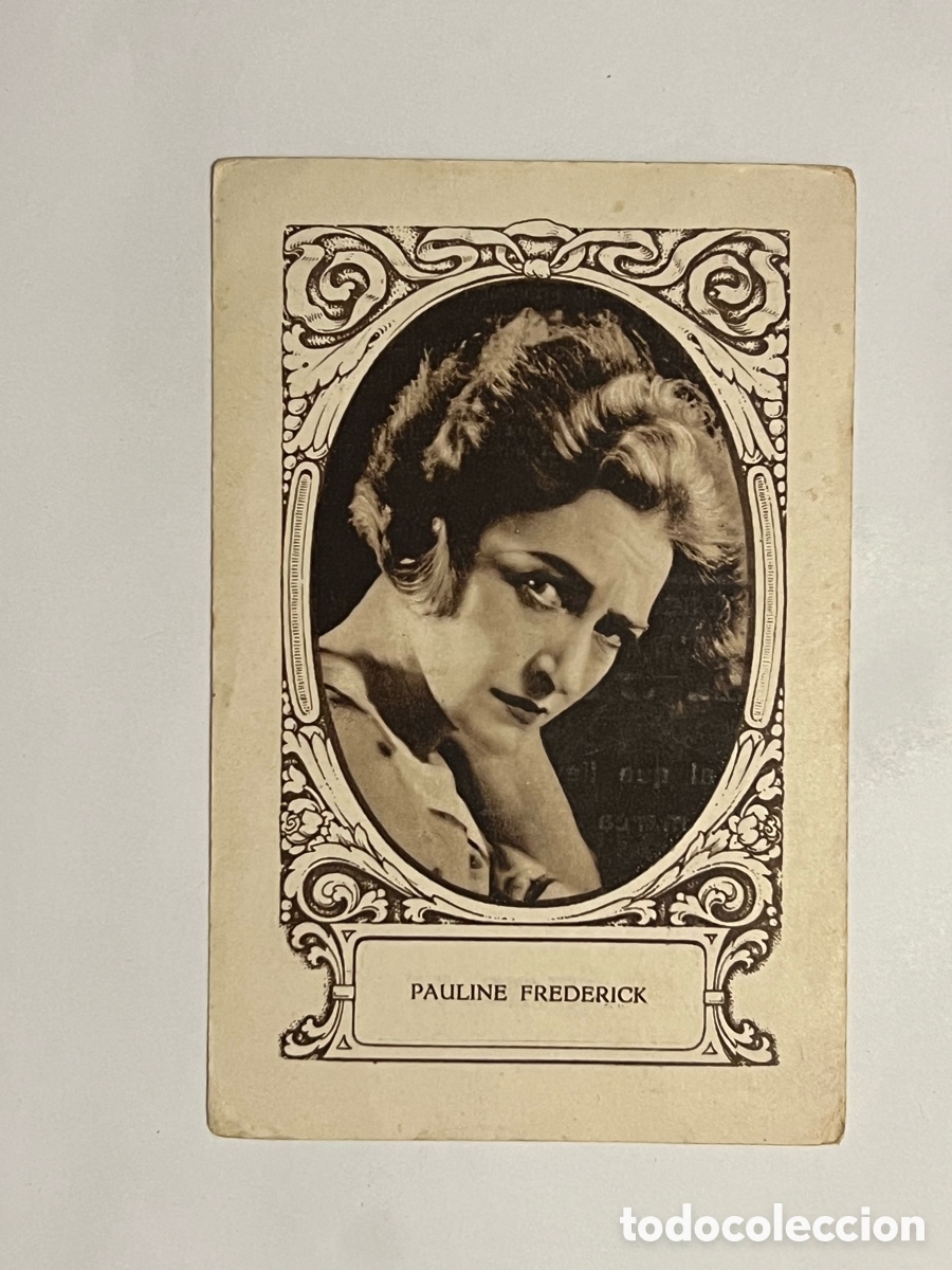 Coleccionismo cromos antiguos: PAULINE FREDERICK.. Artistas Cine Mudo. Chocolates Amatller, Serie J, No.16