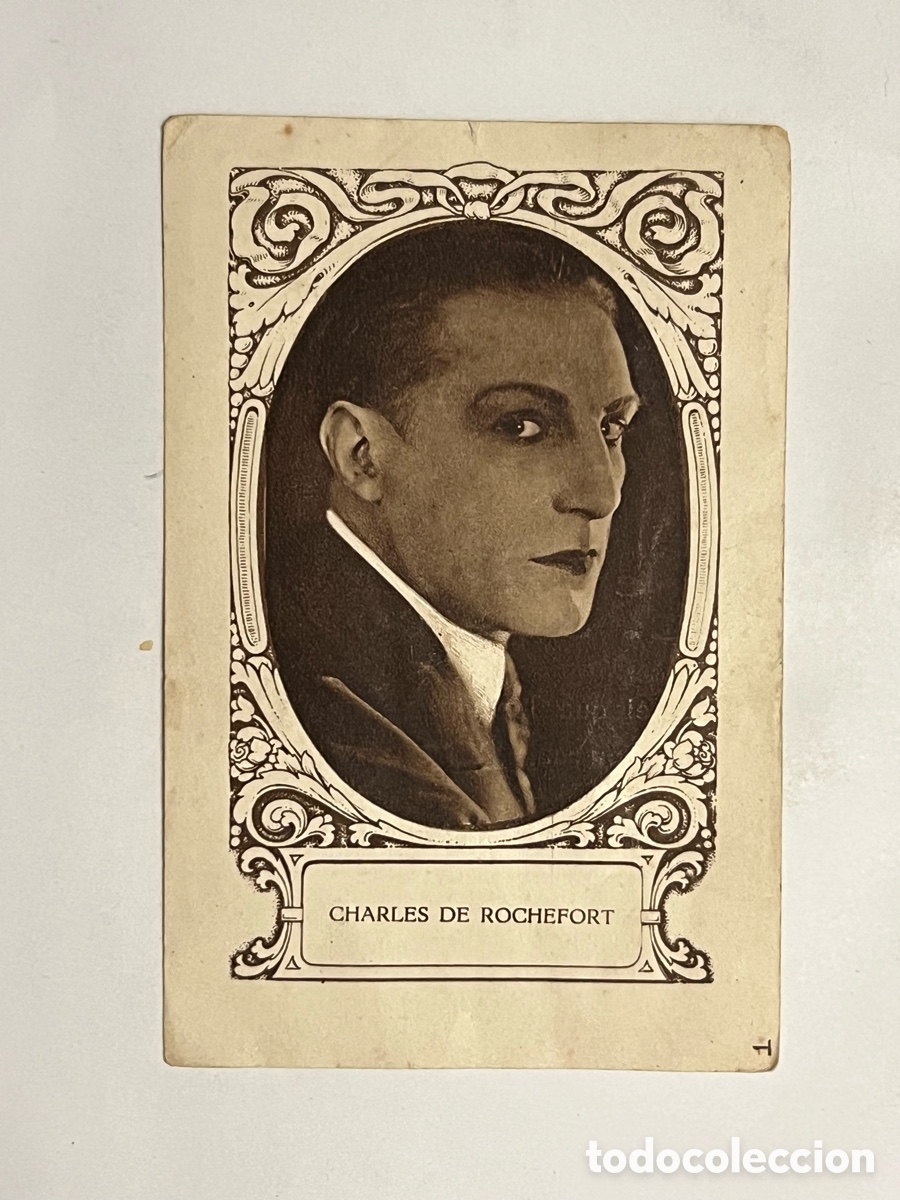 Sammeln alte Sammelbilder: CHARLES DE ROCHEFORT.. Artistas Cine Mudo. Chocolates Amatller, Serie J, No.15