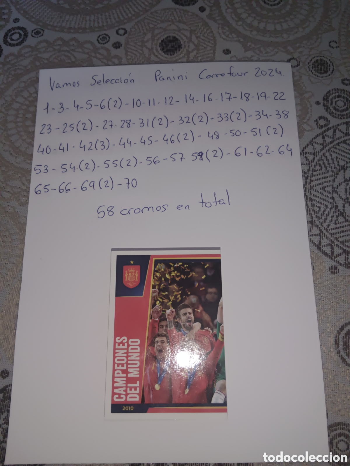 Coleccionismo cromos antiguos: Cromos ! Vamos Selecci&oacute;n!.