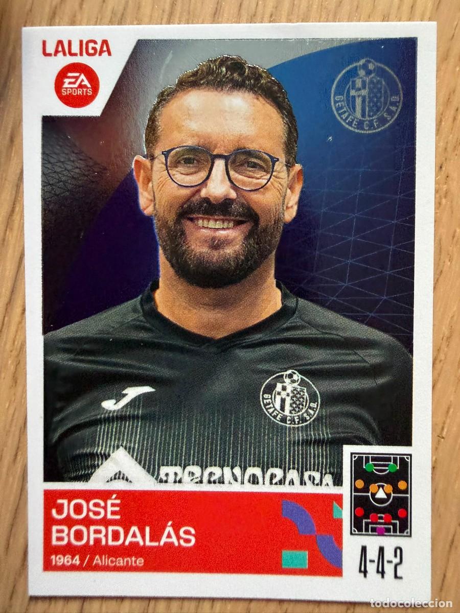 Coleccionismo cromos antiguos: 2 BORDALAS ENTRENADOR GETAFE 23 24 2023 2024 LIGA EA SPORTS COLECCIONES ESTE SIN PEGAR STICKER