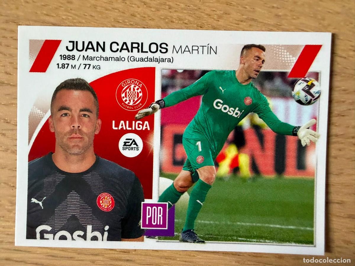 Coleccionismo cromos antiguos: 4 JUAN CARLOS GIRONA 23 24 2023 2024 LIGA EA SPORTS COLECCIONES ESTE SIN PEGAR STICKER