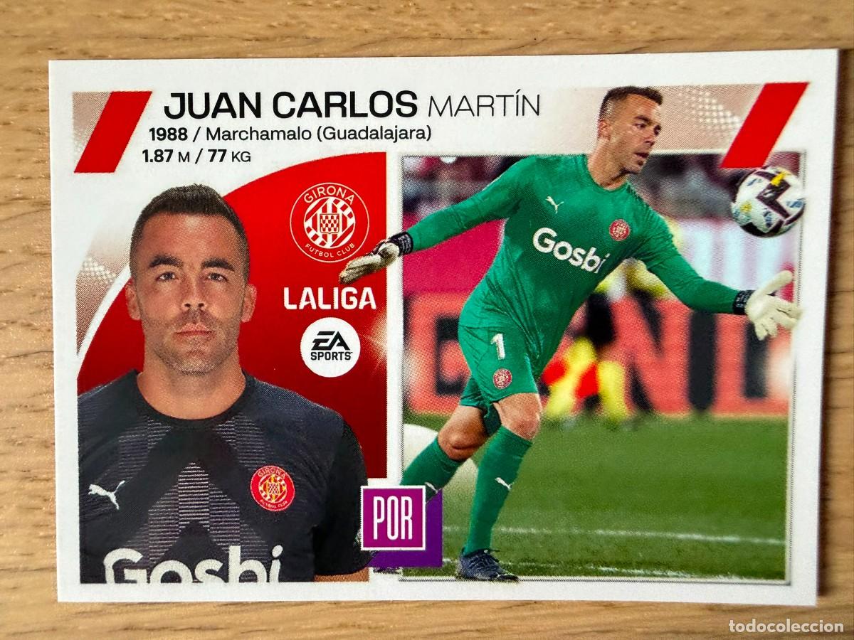 Coleccionismo cromos antiguos: 4 JUAN CARLOS GIRONA 23 24 2023 2024 LIGA EA SPORTS COLECCIONES ESTE SIN PEGAR STICKER
