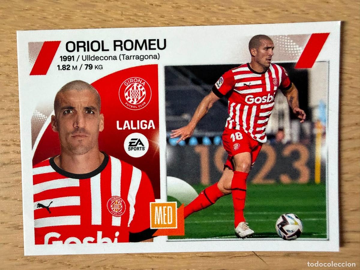 Collectable Antique Stickers: 11 ORIOL ROMEU GIRONA 23 24 2023 2024 LIGA EA SPORTS COLECCIONES ESTE SIN PEGAR STICKER